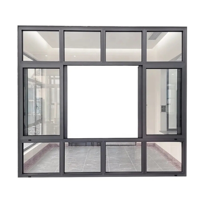 Double Glazed Hurricane Impact Aluminum Sliding Windows with Heat Insulation Function
