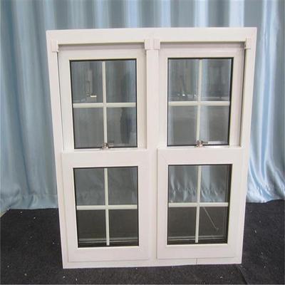 Chinese Top Hardware Black Vinyl Replacement Double-Hung Windows with Single Glass