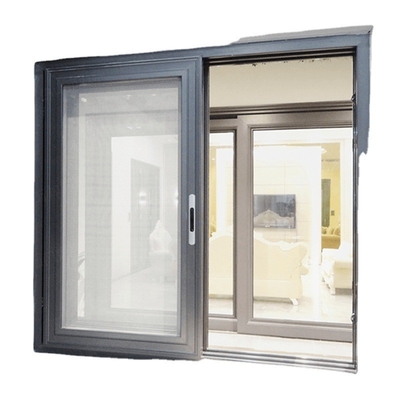 Out Swing Horizontal Balcony Sliding Window with Tempering Glass of Aluminum Alloy