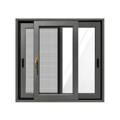 Out Swing Horizontal Balcony Sliding Window with Tempering Glass of Aluminum Alloy