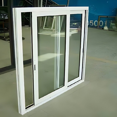 Custom Big Sliding Double Window with Grill Design Aluminum Framed Glass Windows