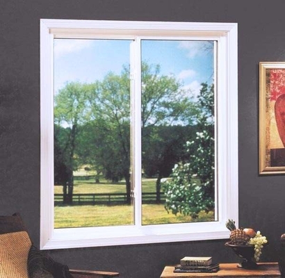 Horizontal Sliding UPVC Hurricane Proof Impact Glass Window with Resistant Frame