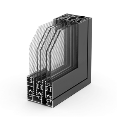 Folding Screen Double Glass Aluminium Sliding Windows With Horizontal Opening Pattern