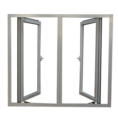 Plastic Frame High Security Impact Glass Casement Window with Double Glazing UPVC