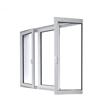 High Security Impact Glass Double Glazing UPVC Casement Window with Heat Insulation