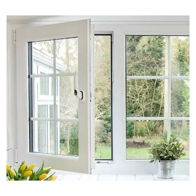High Security Impact Glass Double Glazing UPVC Casement Window with Heat Insulation