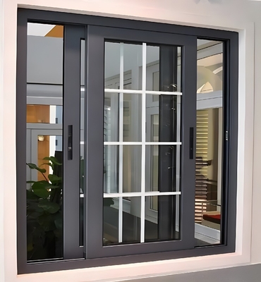 Modern Aluminium Sliding Window with Windproof Function and Double Glazed Glass