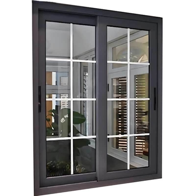 Modern Aluminium Sliding Window with Windproof Function and Double Glazed Glass