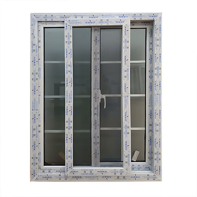 Double Glass Aluminium Sliding Window Grill Design With Windproof Function For Houses