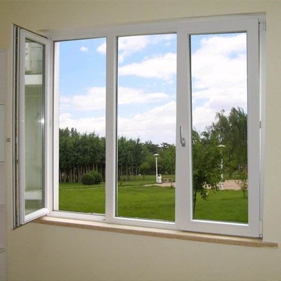 Folding Screen Hurricane Impact House Window with Double Glazed Glass and Hand Crank