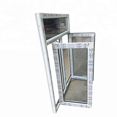 Folding Screen Hurricane Impact House Window with Double Glazed Glass and Hand Crank