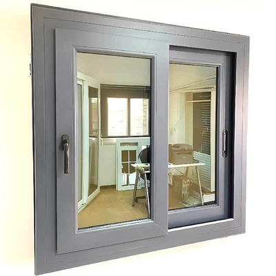 Modern Windows Replacement Sliding Aluminium Window With Magnetic Screen And Glass Doors