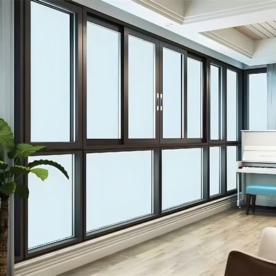 Commercial Plexiglass Windows Aluminum Windproof Sliding Window with Magnetic Screen