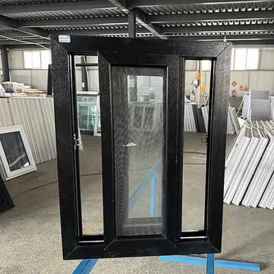 Folding Screen Black Aluminium House Sliding Windows High Security Design Professional