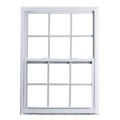 Garage Shed Vinyl Replacement Double Hung Upvc Windows in Villa and PVC Material