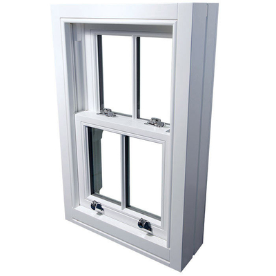 Garage Shed Vinyl Replacement Double Hung Upvc Windows in Villa and PVC Material