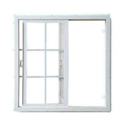 2023 Arrival Double Glazed Sliding Window with Plastic Frame and Soundproof Function