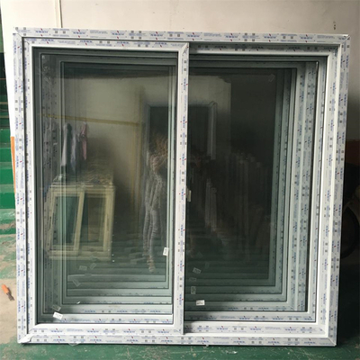 2023 Arrival Double Glazed Sliding Window with Plastic Frame and Soundproof Function