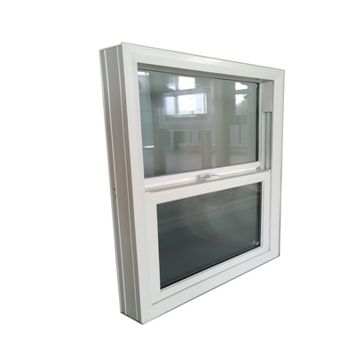 Vinyl Replacement Single Hung Windows featuring Swing Style and Roller Blind Curtain