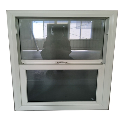 Vinyl Replacement Single Hung Windows featuring Swing Style and Roller Blind Curtain