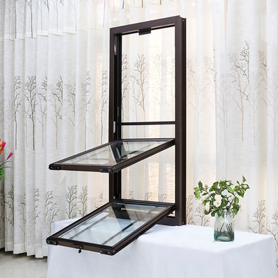 Heat Insulation Function Double Hung Reflective Fixed Window with Tempering Glass