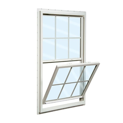Plastic Frame Vinyl Windows Double Hung Brown Glass Replacement for Hurricane Impact