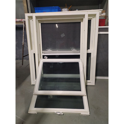 Plastic Frame Vinyl Windows Double Hung Brown Glass Replacement for Hurricane Impact