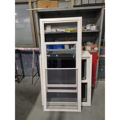 Plastic Frame Vinyl Windows Double Hung Brown Glass Replacement for Hurricane Impact
