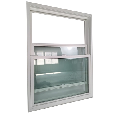 Double Glazed Plastic Frame Double Hung Cabin Window with Nylon Screen Netting Material