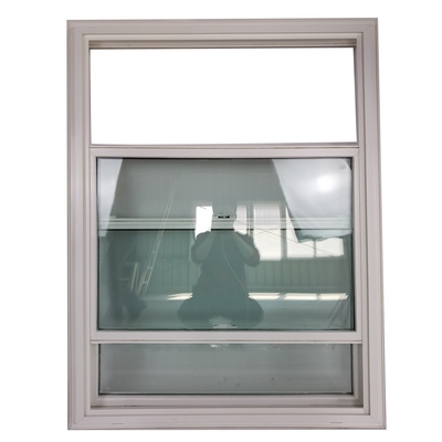Double Glazed Plastic Frame Double Hung Cabin Window with Nylon Screen Netting Material