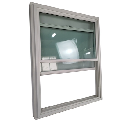 Double Glazed Plastic Frame Double Hung Cabin Window with Nylon Screen Netting Material