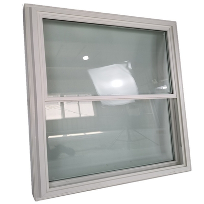 Double Pane Upvc Hurricane Double Hung Windows with Folding Screen from Powder Coated