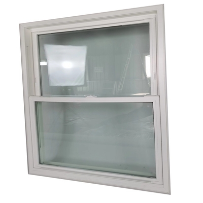 Double Pane Upvc Hurricane Double Hung Windows with Folding Screen from Powder Coated