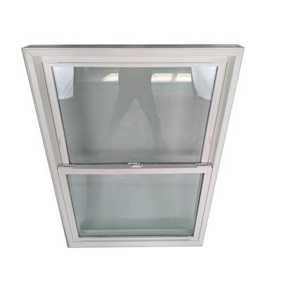 Double Pane Upvc Hurricane Double Hung Windows with Folding Screen from Powder Coated