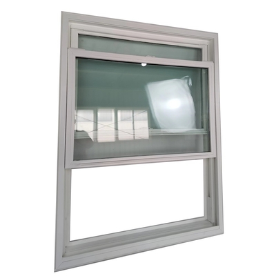 Double Pane Upvc Hurricane Double Hung Windows with Folding Screen from Powder Coated