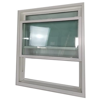 Double Pane Upvc Hurricane Double Hung Windows with Folding Screen from Powder Coated