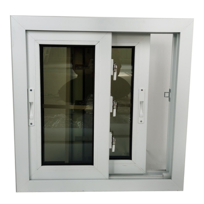 Plastic Frame Material Courtyard Hurricane Impact Sliding Window Pvc with Water Evacuation