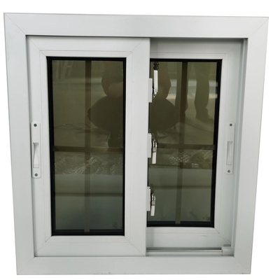 Plastic Frame Material Courtyard Hurricane Impact Sliding Window Pvc with Water Evacuation
