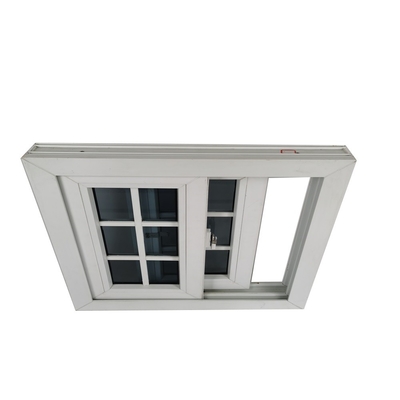 Double Tempered Glass Upvc Sliding Windows for Modern Design Style Tinted Glass