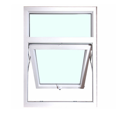 Large UPVC Awning Double Glazed Windows Australia White with Reflective Gas Strut Spring