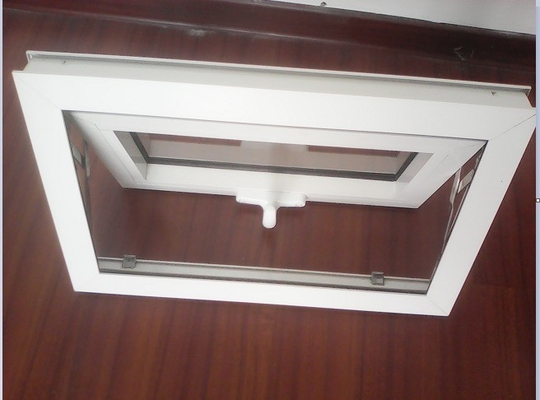 Large UPVC Awning Double Glazed Windows Australia White with Reflective Gas Strut Spring