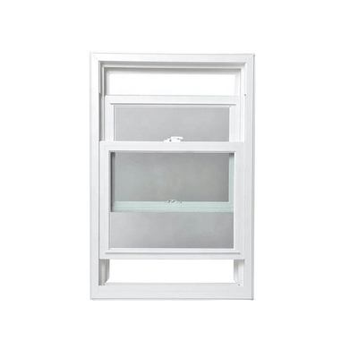 Waterproof White Pvc Frame Plastic Upvc Single Sliding Hanging Double Hung Windows