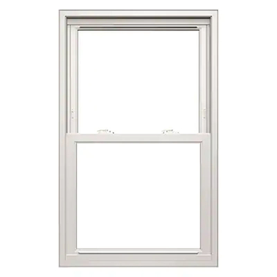 Waterproof White Pvc Frame Plastic Upvc Single Sliding Hanging Double Hung Windows