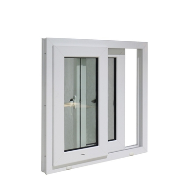 Improved Insulation UPVC Sliding Window Design with Windproof Sealing and Gray Glass