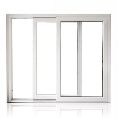 Improved Insulation UPVC Sliding Window Design with Windproof Sealing and Gray Glass