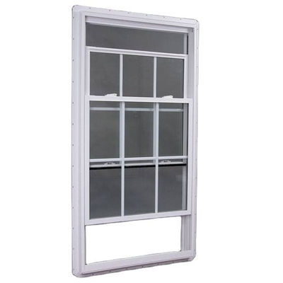 6063-T5 Profile European Style Net Screen Mosquito Double Glaze Vinyl Double Hung Windows