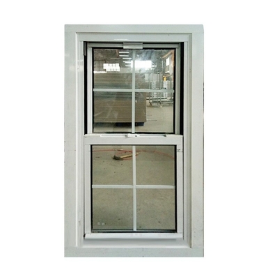 6063-T5 Profile European Style Net Screen Mosquito Double Glaze Vinyl Double Hung Windows