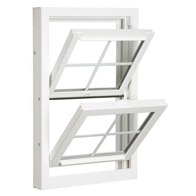 Reflective Fixed White Vinyl Double Glazed School Window with Safety Characteristics