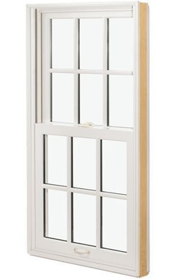 Reflective Fixed White Vinyl Double Glazed School Window with Safety Characteristics