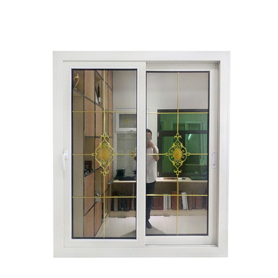 Beautiful Elegance Upvc Double Glazed Pvc Vinyl Replacement Sliding Window for Kitchen